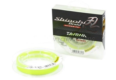 Плетеный шнур Daiwa Shinobi Braid Super PE  135m, (Yellow)