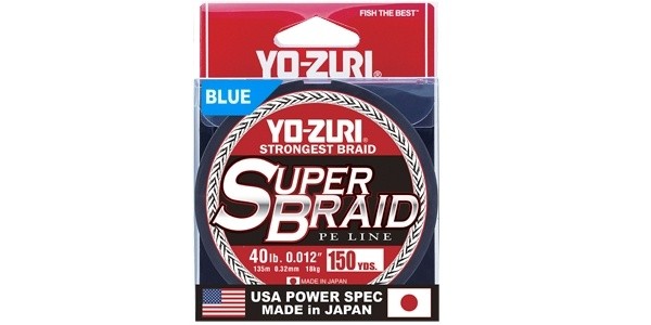 Плетеный шнур Yo-Zuri PE Superbraid 300Yds Blue Плетеный шнур Yo-Zuri PE Superbraid 300Yds Blue