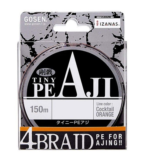 Шнур Gosen Tiny Pe Aji, 150 m Orange
