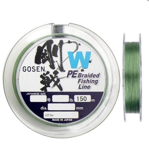 Шнур Gosen W4 braid 150м Moss Green Шнур Gosen W4 braid 150м Moss Green
