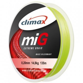 Шнур Climax Mig Braid NG 100m (5штх100m connected) Желтый Неон