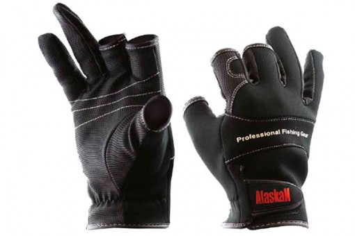 Перчатки спиннингиста Alaskan трехпалые