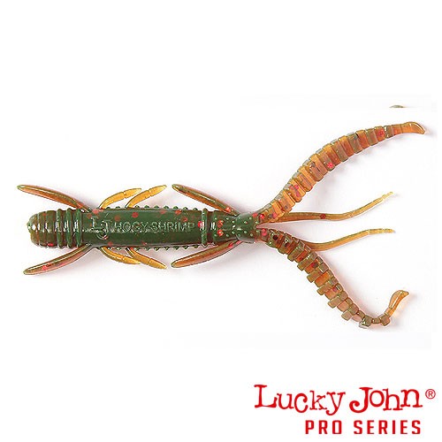 Виброхвосты Съедобные Lucky John Pro Series HOGY SHRIMP 2,2in (05.60) 10шт