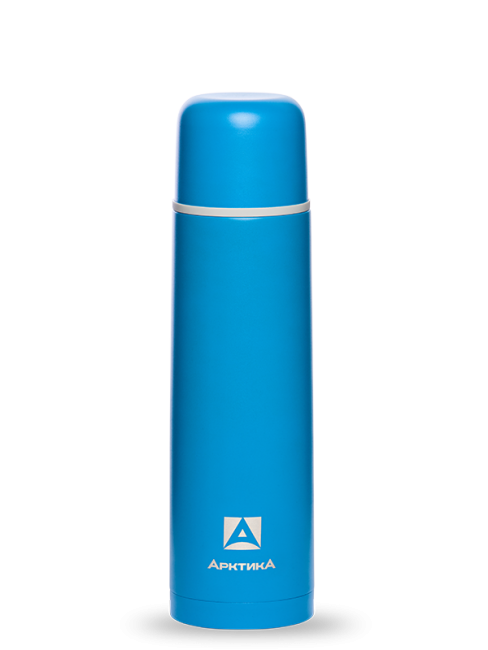 Термос Арктика с узким горлом классический, цветной, покрытие с эффектом пластика