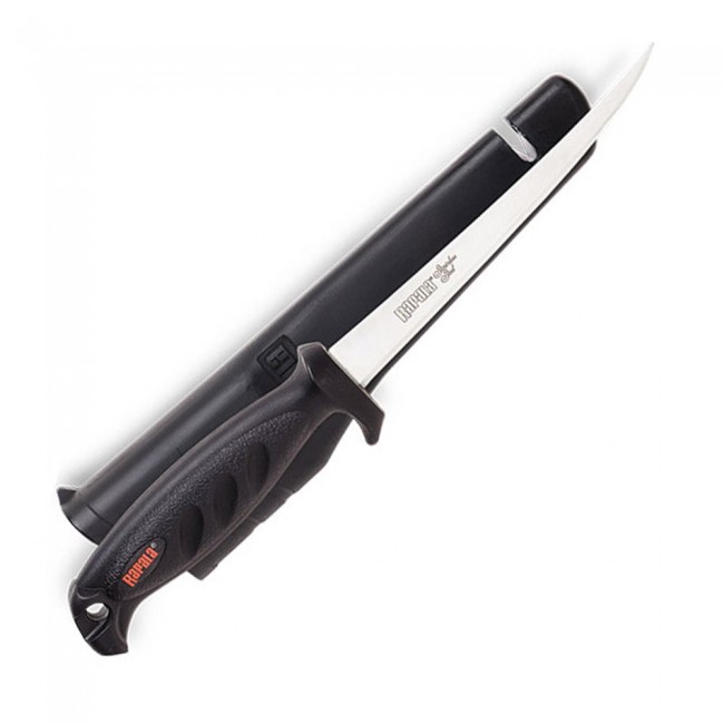 Филейный нож Rapala Deluxe Falcon 134 (лезв. 10 см, нескольз. рук., чехол с точилом) Филейный нож Rapala Deluxe Falcon 134 (лезв. 10 см, нескольз. рук., чехол с точилом)