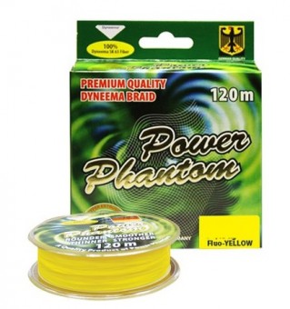 Шнур Power Phantom 4x, 120м (желтый)
