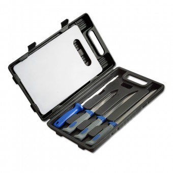 Набор походный Kosadaka (3 ножа, доска, точилка)