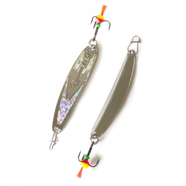 Блесна вертикальная Ecopro 50мм.Судачья серебр.флекс