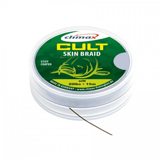 Поводковый материал в матовой оплетке Climax Cult SkinBraid 15m Camou Green Mat Finish new2018 Поводковый материал в матовой оплетке Climax Cult SkinBraid 15m Camou Green Mat Finish new2018