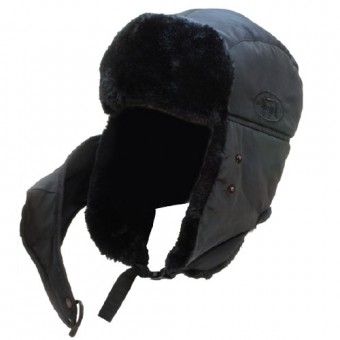 Шапка Alaskan DogSalmon с мех. и маской черная