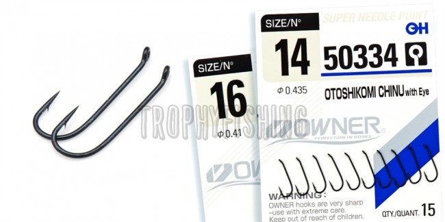 Крючок OWNER C'ultiva 50334 Otoshikomi Chinu With Eye