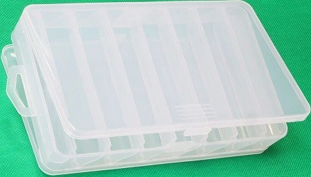 Коробка Kosadaka TB-S32-CL, 19.5*11*3.6см, двухсторонняя, прозрачная