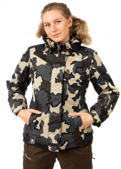 Куртка Novatex  Акела женская (алова, акела) с мехом