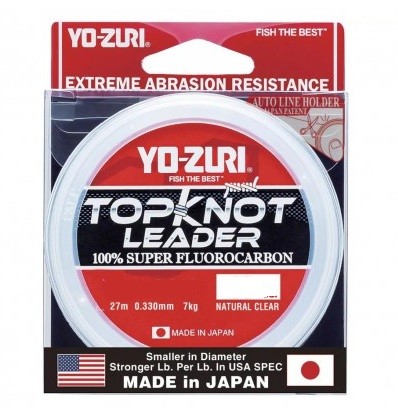 Флюорокарбон Yo-Zuri Topknot Leader Fluorocarbon 100% 27м (disappearing pink) 