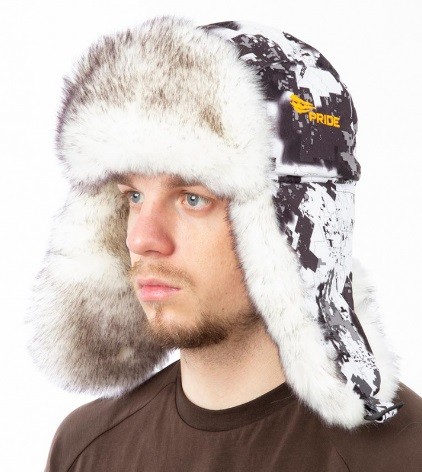 Шапка-ушанка Novatex Taiga NEW (Тайга)(алова,белая кобра) 