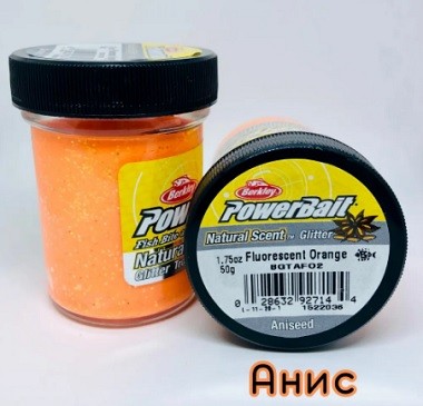 Паста Berkley Powerbait Anis Fluorescent Orange (анис оранжевый)