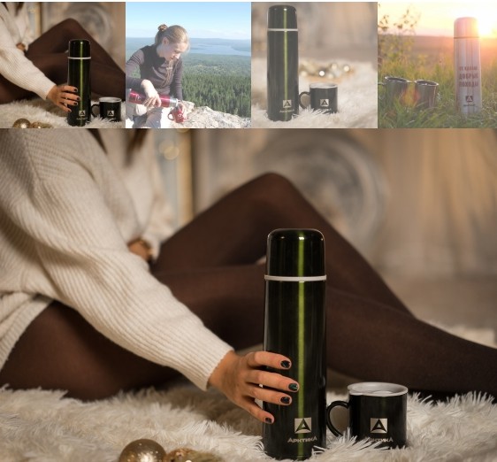 Подарочный набор Арктика (Термос,1000мл + 2 кружки невакуумные, 300мл) Подарочный набор Арктика (Термос,1000мл + 2 кружки невакуумные, 300мл)