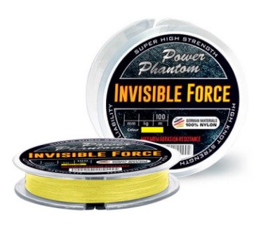 Леска Power Phantom Invisible Force Fluo 100m Леска Power Phantom Invisible Force Fluo 100m