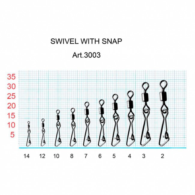 Вертлюжок Fish Season с застежкой Swiwel With Snap Hooked Вертлюжок Fish Season с застежкой Swiwel With Snap Hooked